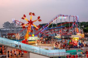 Kiddieland, Powersurge, and Viper | Rides Banner | Palace Playland | Old Orchard Beach, ME